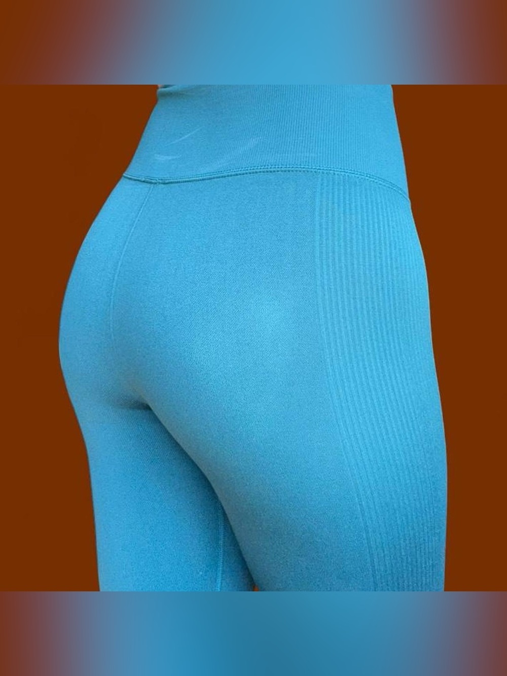 Forever 21 Aqua Blue High-Waist Seamless Leggings